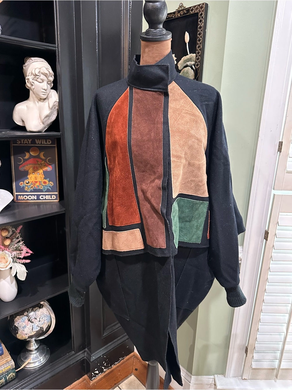 Vintage Osgood Smük Wearable Art Wool Swing Coat – One Size